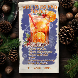 Witte Kerst Sangria Vakantie Cocktail Recept Theedoek