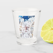 WITTE KERST SHOT GLAS (Voorkant)