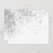 Witte kerst sneeuwvlokken vakantie Kaart (Voorkant / Achterkant)
