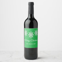 Witte kerst sneeuwvlokken Vrolijk kerstgroen