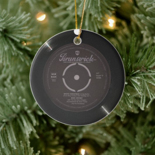 Witte Kerst Song Keramisch Ornament (Boom)