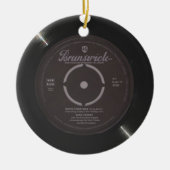 Witte Kerst Song Keramisch Ornament (Voorkant)