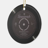 Witte Kerst Song Keramisch Ornament (Links)