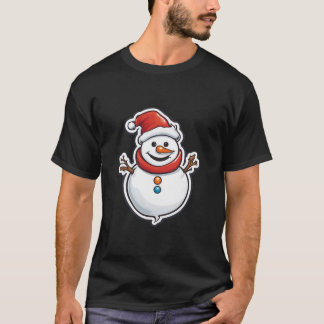 Witte Kerst T-shirt | Feestelijke vakantie T-shirt