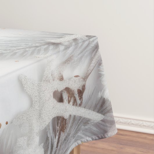 "Witte kerst" Tafelkleed (Voorbeeld)