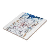 WITTE KERST TEGELTJE (Zijkant)