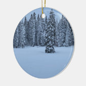 Witte kerst van Tahoe! Keramisch Ornament (Links)