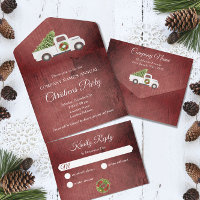 Witte Kerst Vrachtwagen Rood Hout Company Party