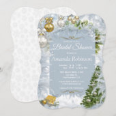 Witte kerst Vrijgezellenfeest Kaart (Voorkant / Achterkant)