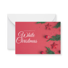 Witte kerst wenskaart
