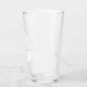 Witte Kerst Winter Wonderland Snowman Tree Glas (Links)