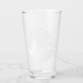 Witte Kerst Winter Wonderland Snowman Tree Glas (Voorkant)