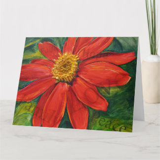 Witte Kerst Zinnia van Vrede Bedankkaart
