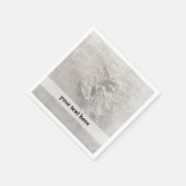 Witte kerstagel servetten (Hoek)