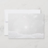 Witte kerstbal, lichte kerst van het Bedrijf Kaart (Achterkant)