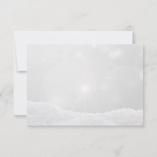 Witte kerstbal, lichte kerst van het Bedrijf Kaart (Achterkant)