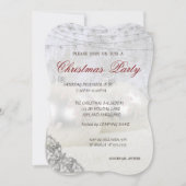 Witte Kerstballen Bedrijfs Kerstfeest Kaart (Voorkant)