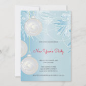 Witte kerstballen kaart (Voorkant)