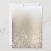 Witte Kerstballen, Snowflakes Bedrijfsfeest Kaart (Achterkant)