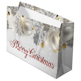 Witte kerstballen Snowflakes String Lights Groot Cadeauzakje