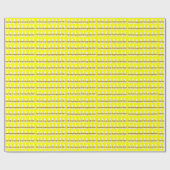 Witte kerstbomen die geel papier pakken (Vlak)