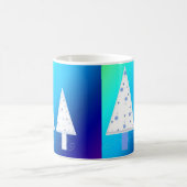 witte kerstbomen koffiemok (Center)