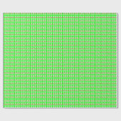 Witte kerstbomen — Wrapping Paper Bright Green Cadeaupapier (Vlak)