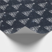 witte kerstboom cadeaupapier (Hoek)