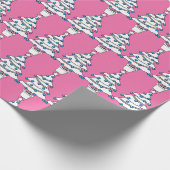 Witte kerstboom cadeaupapier (Hoek)