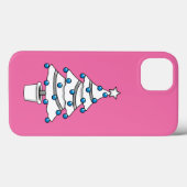 Witte kerstboom Case-Mate iPhone case (Achterkant (horizontaal))