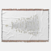 Witte kerstboom Cozy Throw Blanket Deken (Voorkant)