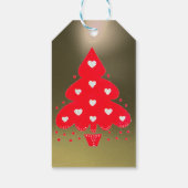 WITTE KERSTBOOM FEESTJE IN AMERIKAANSE STIJL CADEAULABEL (Achterkant)