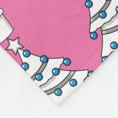 Witte kerstboom fleece deken (Hoek)