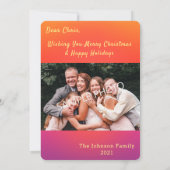 Witte Kerstboom Foto Kerstkaarten Kaart (Achterkant)