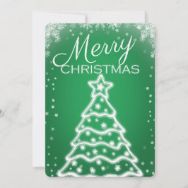 Witte kerstboom Foto-Wenskaarten Kaart