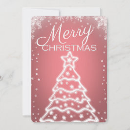 Witte kerstboom Foto-Wenskaarten Kaart