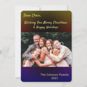 Witte kerstboom Foto-Wenskaarten Kaart (Achterkant)