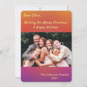 Witte kerstboom Foto-Wenskaarten Kaart (Achterkant)