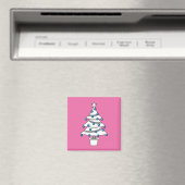 Witte kerstboom magneet (Insitu (Vaatwasser))