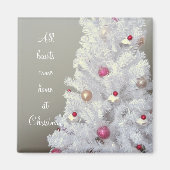 Witte kerstboom magneet (Voorkant)