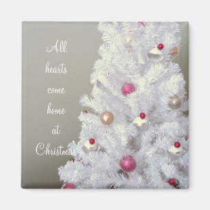 Witte Kerstboom Magneet