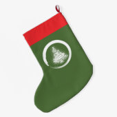 Witte kerstboom met Enso Grote Kerstsok (Achterkant (Hangend))