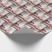 Witte kerstboom met geschenken cadeaupapier (Hoek)