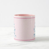 Witte kerstboom met Waterverf siernamen Roze Mok (Midden)