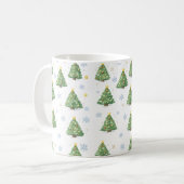 Witte Kerstboom Mok (Voorkant links)