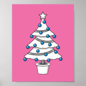 Witte kerstboom poster (Voorkant)