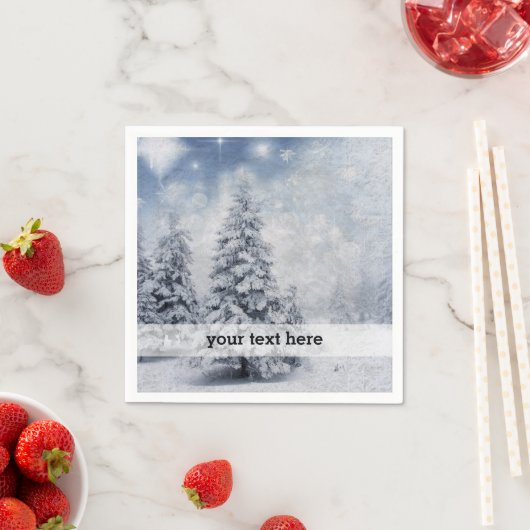 Witte kerstboom servet (Insitu)