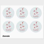Witte Kerstboom Sticker (Vel)