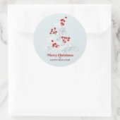 Witte Kerstboom Sticker (Tas)
