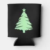 Witte Kerstboom T-shirt - Vrolijk Kerstfeest Blikjeskoeler (Voorkant)